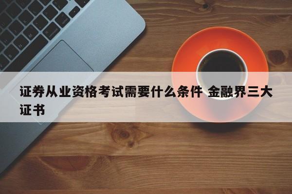 证券从业需要什么资格(证券从业需要什么资格证吗)